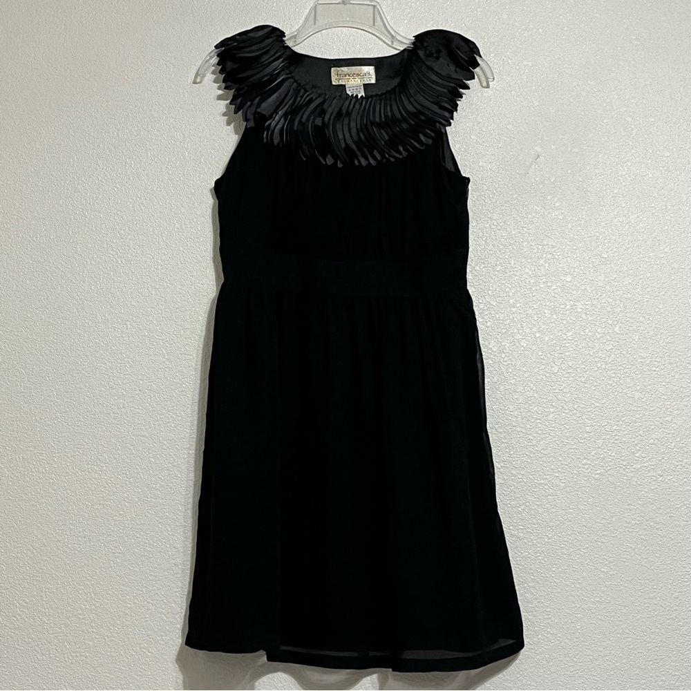Francesca's Collections Black Sleeveless Midi Dress Size Medium